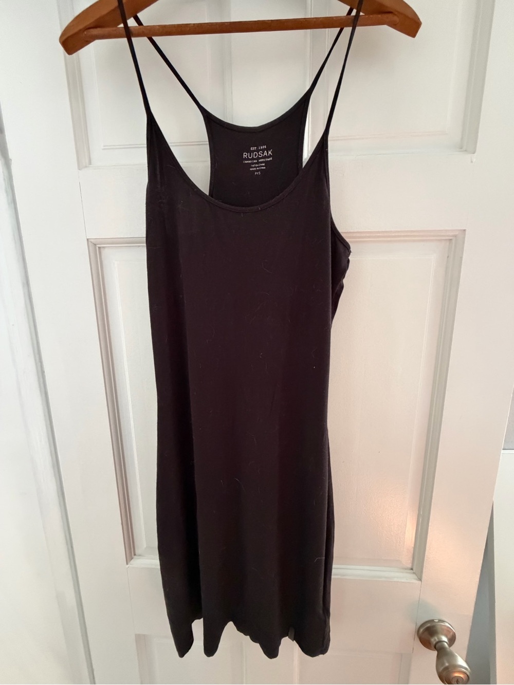 Rudsak Black Bodycon Dress with Spaghetti Straps